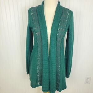 Anthropologie Knitted & Knotted open front Knit Cardigan Size Small